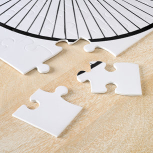 Zwarte penny farthing bike legpuzzel