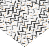 Zwarte penseelstreken en Stippen patroon Tafelkleed (Gekanteld)