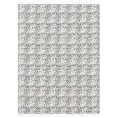 Zwarte penseelstreken en Stippen patroon Tafelkleed (Voorkant)