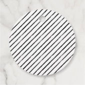 Zwarte Penseelwedstrijd voor penseel Bedankjes Labels (Achterkant)