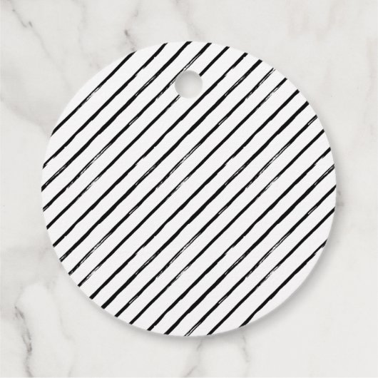 Zwarte Penseelwedstrijd voor penseel Bedankjes Labels (Achterkant)