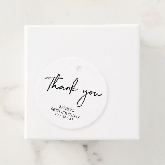 Zwarte Penseelwedstrijd voor penseel Bedankjes Labels (In situ)