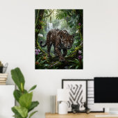 Zwarte Peper Jaguar Poster (Thuiskantoor)