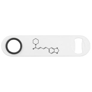 Zwarte Peper Piperine Moleculaire Chemische Formul Speed Flessenopener
