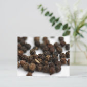 Zwarte Pepper Briefkaart (Staand voorkant)