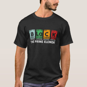 Zwarte Periodieke Lijst de Zwarte Histo van het ee T-shirt