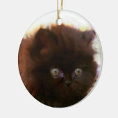 Zwarte Perzische keuten-versiering Keramisch Ornament (Links)