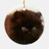 Zwarte Perzische keuten-versiering Keramisch Ornament (Achterkant)