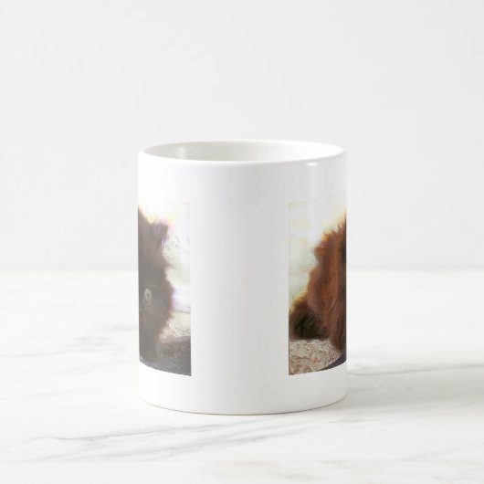 Zwarte Perzische Kitten-mok Koffiemok (Center)