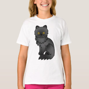 Zwarte Perzische Mop Uit Illustratie van Cartoonka T-shirt