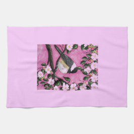 Zwarte pet Chickadee Theedoek