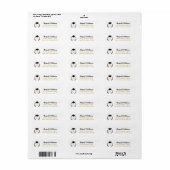 Zwarte Pet en Lauwerkrans Afstuderen Etiket (Full Sheet)