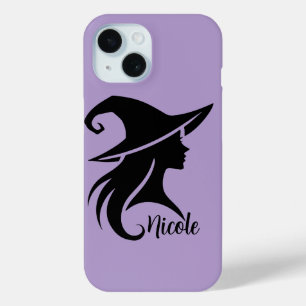 Zwarte Pet heks wiccan heksen Halloween iPhone 15 Case