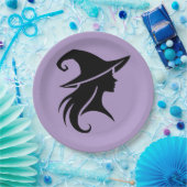 Zwarte Pet heks wiccan heksen Halloween Party Papieren Bordje (Feest)