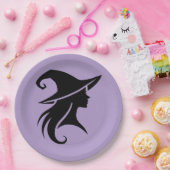 Zwarte Pet heks wiccan heksen Halloween Party Papieren Bordje (Feest)