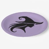 Zwarte Pet heks wiccan heksen Halloween Party Papieren Bordje (Gekanteld)