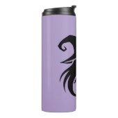 Zwarte Pet heks wiccan heksen Halloween Thermosbeker (Gedraaid links)