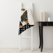 Zwarte Pet Lover Fotocollage  Hond Sherpa Deken (In situ)