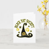 Zwarte Pet Society Note Kaart (Gele Bloem)