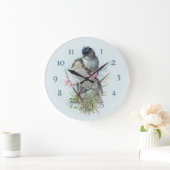 Zwarte Pet Warbler Birds Grote Klok (Huis)