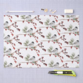 Zwarte Petten filialen en rode bessen Tissuepapier (Craft)