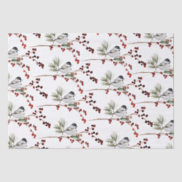 Zwarte Petten filialen en rode bessen Tissuepapier