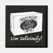 Zwarte Phillip Butter magneet (Voorkant)