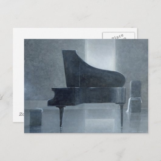 Zwarte piano 2004 briefkaart (Voorkant / Achterkant)