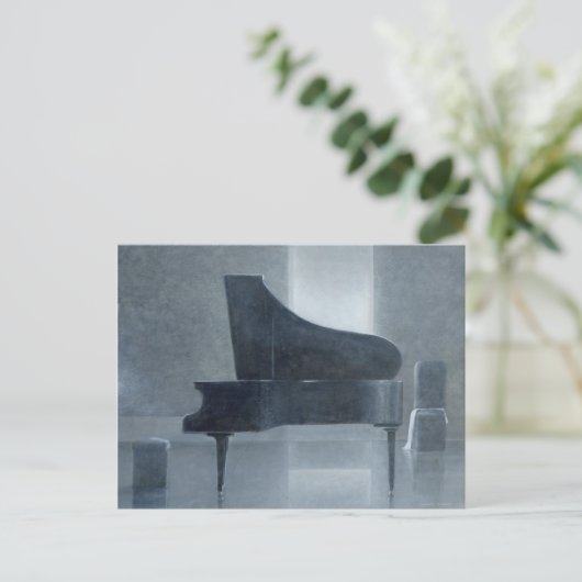 Zwarte piano 2004 briefkaart (Staand voorkant)