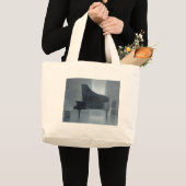 Zwarte piano 2004 grote tote bag (Voorkant (product))