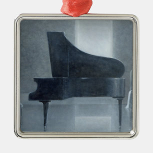 Zwarte piano 2004 metalen ornament