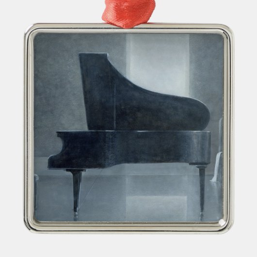 Zwarte piano 2004 metalen ornament (Voorkant)