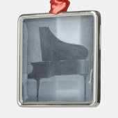 Zwarte piano 2004 metalen ornament (Links)