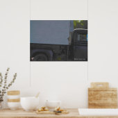 zwarte pick-uptruck poster (Keuken)