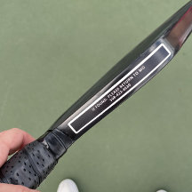 Zwarte Pickleball Paddle Edge-tape - Aangepaste na