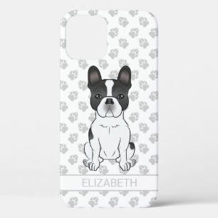 Zwarte Piebald Franse Bulldog / Franse Bulldog Hon Case-Mate iPhone Case