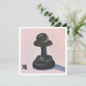 Zwarte pier kaart (Staand voorkant)