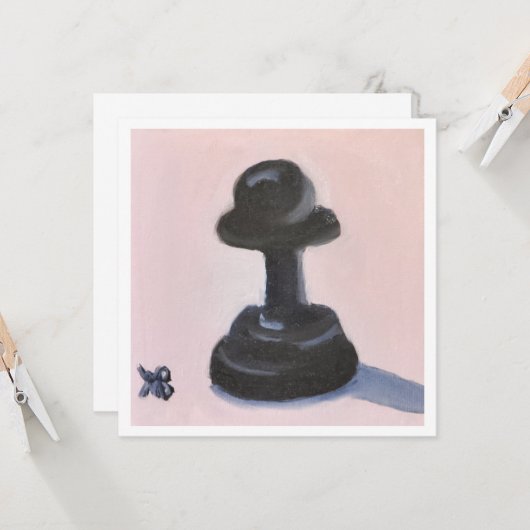 Zwarte pier kaart (Voorkant / Achterkant in situ)