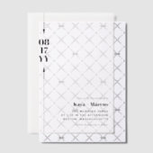 Zwarte pijlen & datum foto bruiloft vellum uitnodigingen (Offset (Uitnodiging))