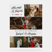 Zwarte pijlen fotocollage altijd voor altijd welko acryl bord (Voorkant)