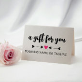 Zwarte pijlen Hot Pink Heart Cute Cute Certificate Kaart