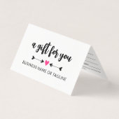 Zwarte pijlen Hot Pink Heart Cute Cute Certificate Kaart (Voorkant)