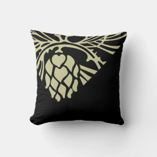 zwarte pijnboomkuit kussen