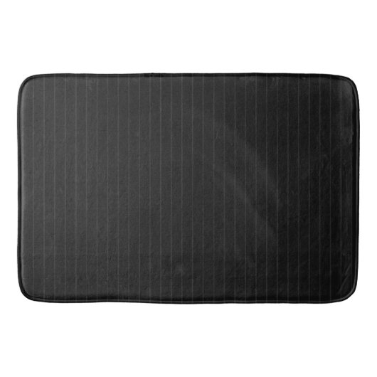 Zwarte pinstripes badmat (Voorkant)