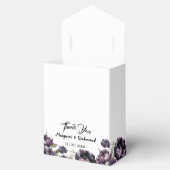 Zwarte Pioenen Bloemen Gotische Bruiloft Bedankdoosjes (Geopend)