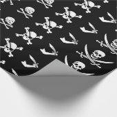 ZWARTE PIRATE BANNERS SKULL, GEKROOSTE BOTTEN, SWO CADEAUPAPIER (Hoek)