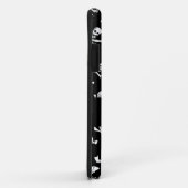 ZWARTE PIRATE BANNERS SKULL, GEKROOSTE BOTTEN, SWO Case-Mate iPhone CASE (Achterkant/rechts)