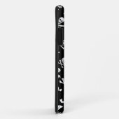 ZWARTE PIRATE BANNERS SKULL, GEKROOSTE BOTTEN, SWO Case-Mate iPhone CASE (Achterkant/rechts)