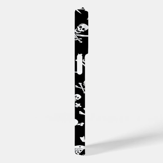 ZWARTE PIRATE BANNERS SKULL, GEKROOSTE BOTTEN, SWO Case-Mate iPhone CASE (Achterkant / Rechts)
