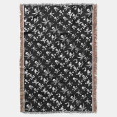 ZWARTE PIRATE BANNERS SKULL, GEKROOSTE BOTTEN, SWO DEKEN (Voorkant Verticaal)